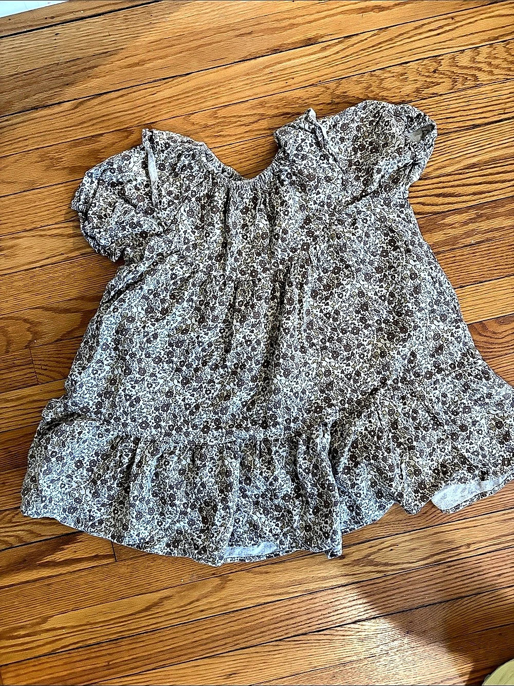 Size 6/7 Rylee + Cru Brown oMeadow Babydoll Dress